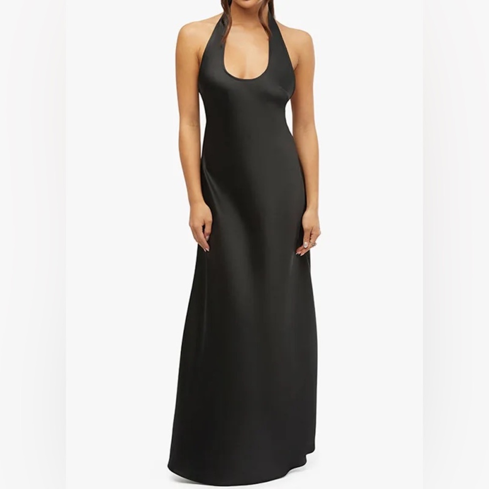 Halter Scoop Midi Dress - 4 (NWT)